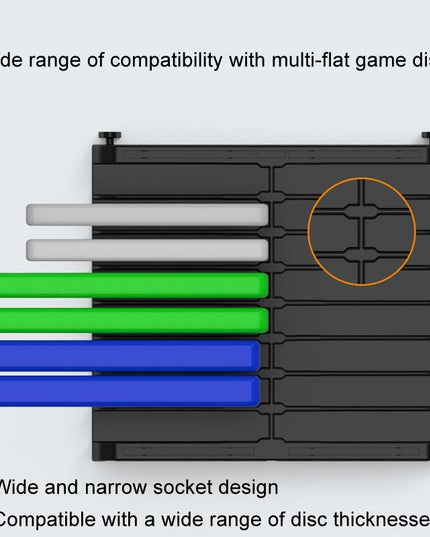 Desktop Cd Storage Stand - Large Capacity Black-1915196818300473347
