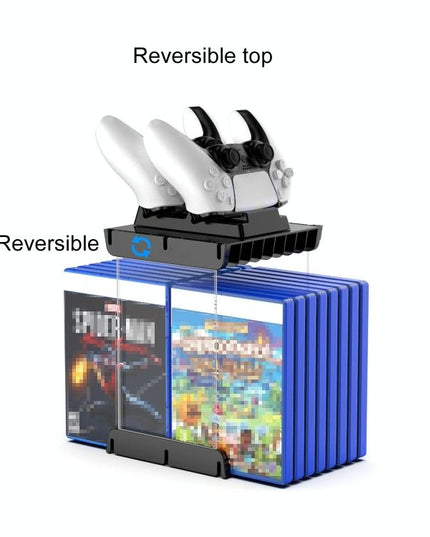 Wall-Mounted Game Card Cd Storage Bracket - Black-1915196932880470021