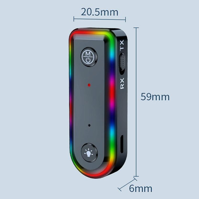 Bluetooth Audio Receiver With Rgb Light And Car Launcher-1915198237292236802