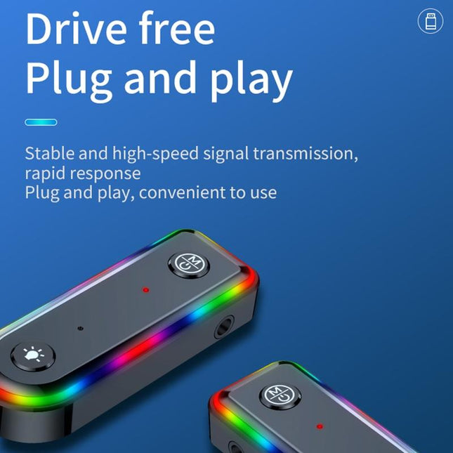 Bluetooth Audio Receiver With Rgb Light And Car Launcher-1915198237292236808