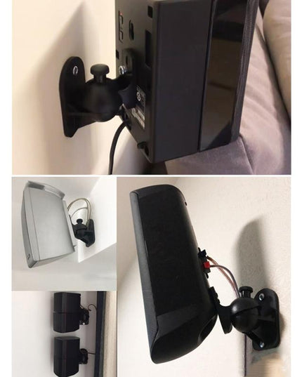 Rotatable 45 Degree Speaker Wall Mount Brackets For Surround Sound - Pair-1915198046505930758