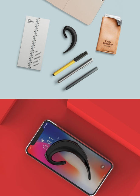 Wireless Bluetooth Earphone - Business Style Ear-Hanging-1915197686865334278