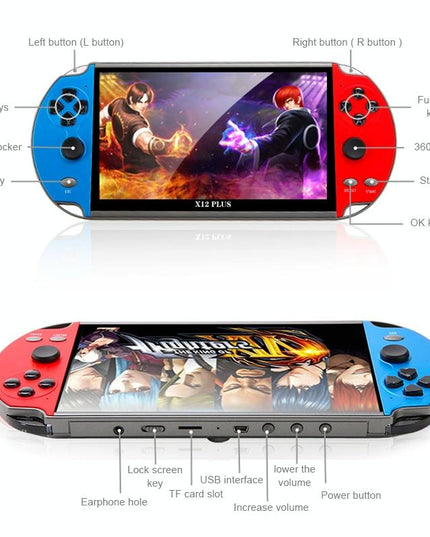 7 Retro Handheld Game Console With 16Gb Memory - Mp4 / E-Book Support-1915196585843757060