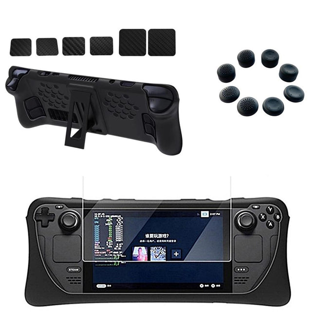 Steam Deck Silicone Case Set With Holder - Protect Your Console-1915197072076836870