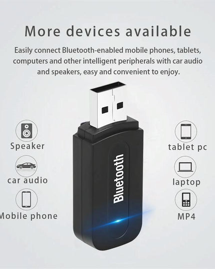 Portable Bluetooth Audio Adapter For M1 Player - Black-1915196744891764741