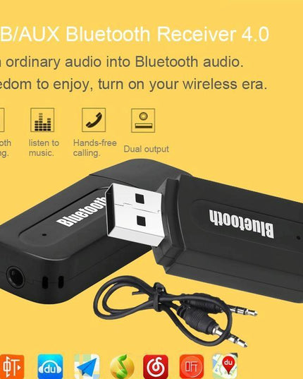 Portable Bluetooth Audio Adapter For M1 Player - Black-1915196744891764743