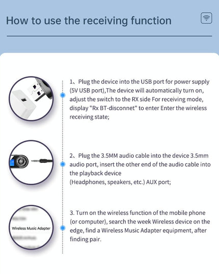 Lcd Bluetooth 5.0 Adapter Receiver / Transmitter - Black-1915196692630736905