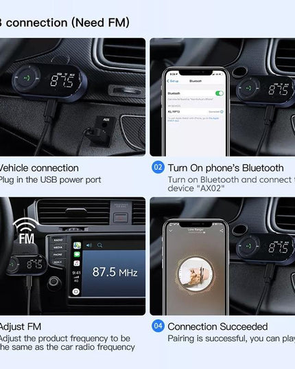 Wireless Car Bluetooth 5.2 Audio Receiver With Hands-Free Calling-1915197015281766406