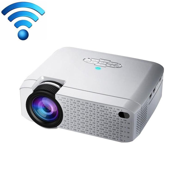 Portable Home Theater Projector - 1600 Lumens Hd Silver-1915196597466173441