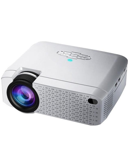 Portable Home Theater Projector - 1600 Lumens Hd Silver-1915196597466173440