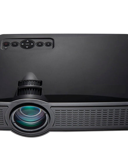 1800 Lumens Home Theater Projector With Remote - Supports Av Usb Vga Hdmi - Black-1915196502574239746