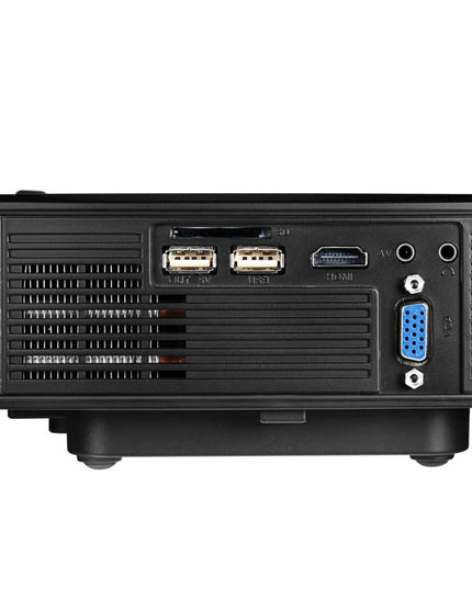 1800 Lumens Home Theater Projector With Remote - Supports Av Usb Vga Hdmi - Black-1915196502574239747