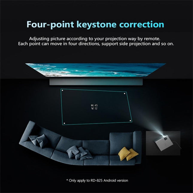 2200 Lumens Mini Led Projector For Home Theater - Hdmi / Av / Vga / Usb - Silver-1915196594010066952