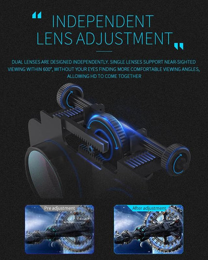 Virtual Reality Headset For 4.7-6.1 Smartphones - 3D Glasses-1915196634862587909