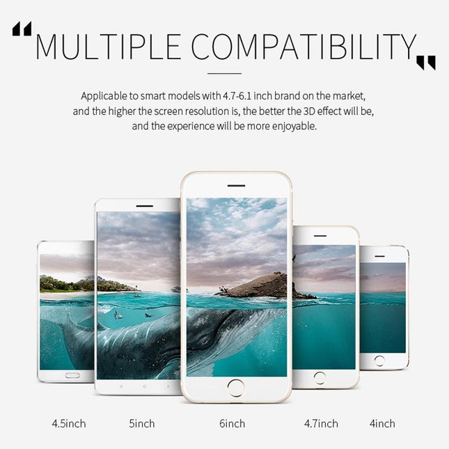 Virtual Reality Headset For 4.7-6.1 Smartphones - 3D Glasses-1915196634862587910