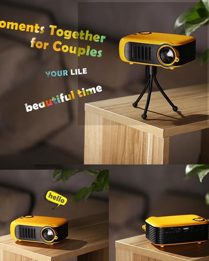 Mini Home Theater Hd Projector - 1000 Lumens 320X240P White-1915196914832379910