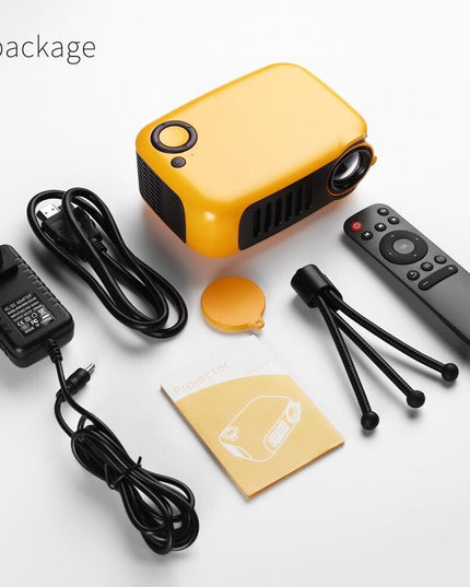 Mini Home Theater Hd Projector - 1000 Lumens 320X240P White-1915196914836574208