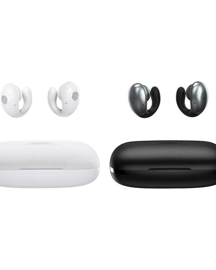 Wireless Stereo Bluetooth Earphones - Clip Style White-1915196955068338177