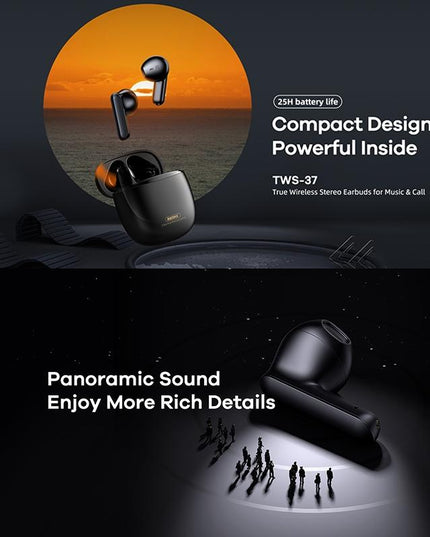 Wireless Stereo Bluetooth Earphones - True Music White-1915197120999198723