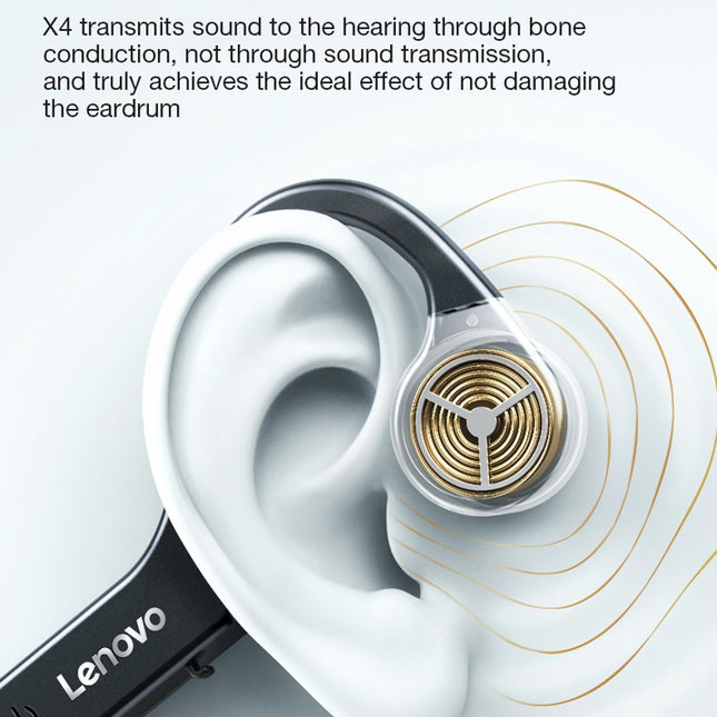 Waterproof Bone Conduction Bluetooth Earphones - Black-1915196847551549442
