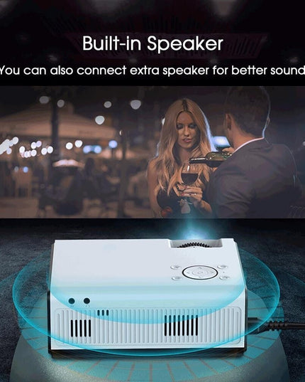 Portable Home Theater Projector - 80 Ansi Lumens Android 9.0 800X480P 1G + 8G-1915197971222368260