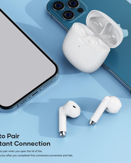 Wireless Bluetooth 5.0 Earphones - White-1915196948340674562