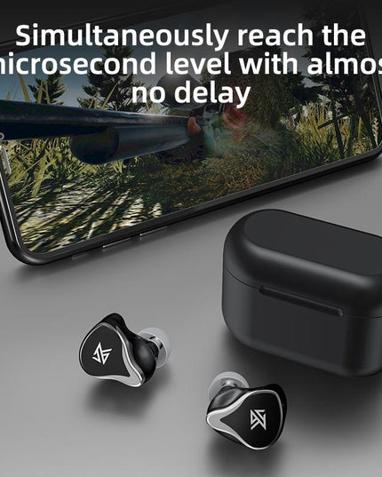 Kz Z3 Hybrid 1Dd & 1Ba Wireless Bluetooth 5.2 Tws Earphone - Black-1915197139554799619
