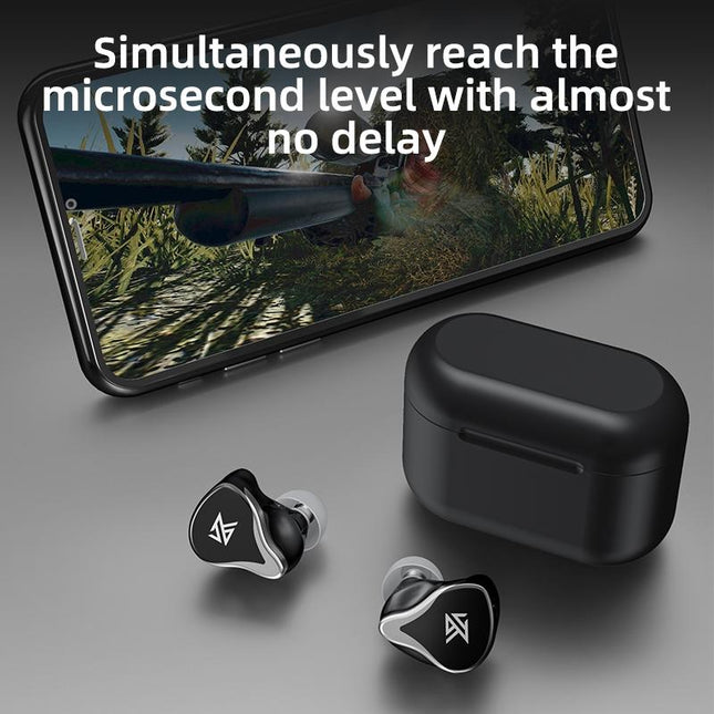 Kz Z3 Hybrid 1Dd & 1Ba Wireless Bluetooth 5.2 Tws Earphone - Black-1915197139554799619