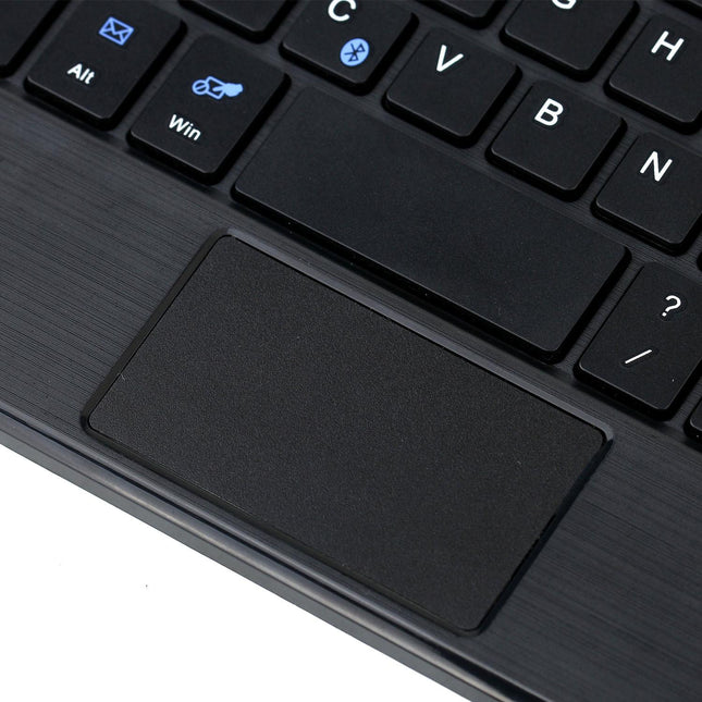 Detachable Bluetooth Keyboard Leather Tablet Case For Ipad Mini 6 With Touchpad & Holder - Black-1915196908301848580