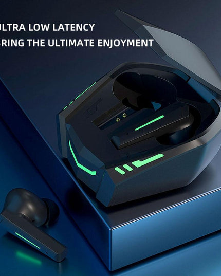Xt80 Tws Dual Mode Bluetooth Earphones With Breathing Light And Charging Box - Black-1915196965998694402