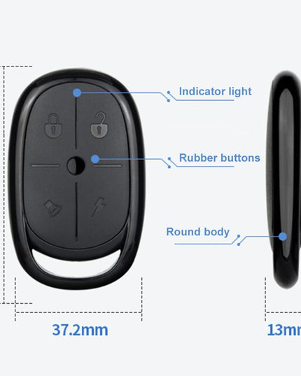Electric Barrier Garage Door Remote - 4-Button Copy Style-1915196838118559746