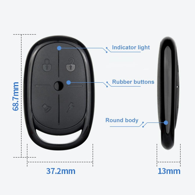 Electric Barrier Garage Door Remote - 4 Button Copy Style - 433Mhz Frequency-1915196973431001090