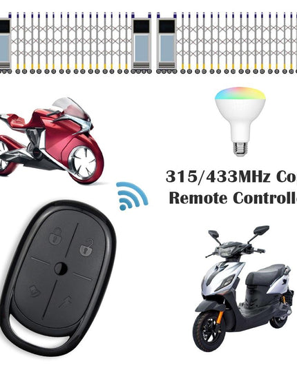 Electric Barrier Garage Door Remote - 4 Button Copy Style - 433Mhz Frequency-1915196973431001092
