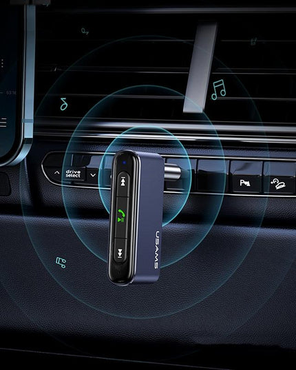 Mini Car Bluetooth 5.0 Audio Receiver - Grey 3.5Mm Plug-1915196866081984516