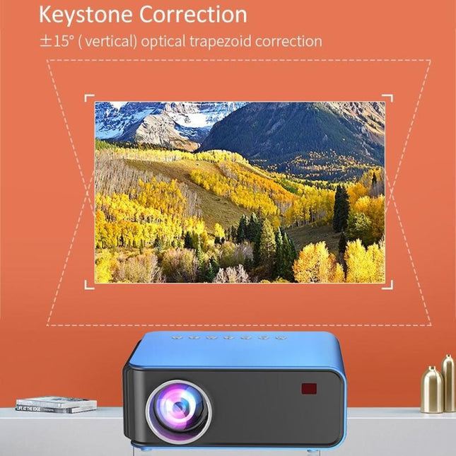 Portable Home Theater Projector - 1200 Lumens 1024X600 Resolution Blue-1915196653707595785