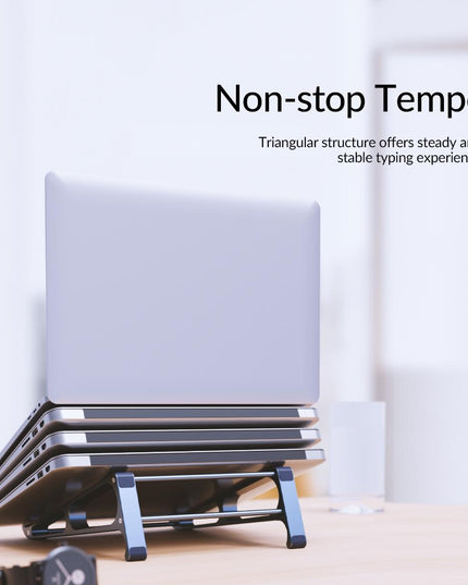 Vertical Laptop Storage Holder - Multi-Functional Grey-1915196904187236355