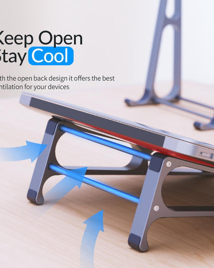 Vertical Laptop Storage Holder - Grey Multi-Functional-1915196922650562564