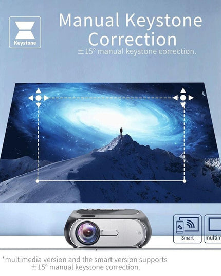 Portable Home Theater Projector - 200 Ansi Lumens - 1080P Hd - Basic Version-1915196977889546242