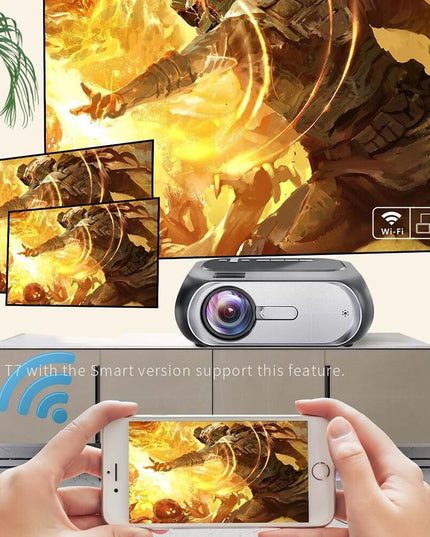 Portable Home Theater Projector - 200 Ansi Lumens - 1080P Hd - Basic Version-1915196977889546243