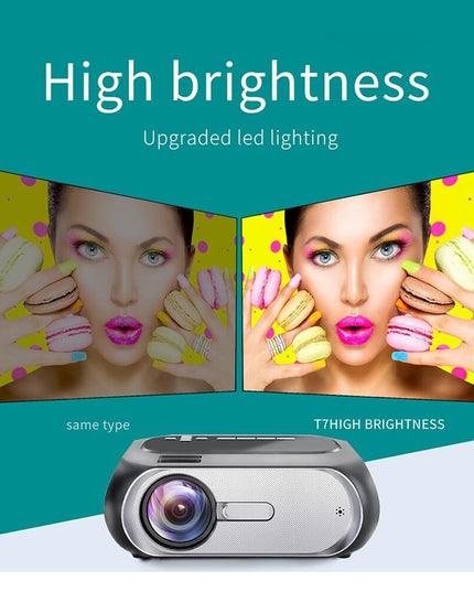 Portable Home Theater Projector - 200 Ansi Lumens - 1080P Hd - Basic Version-1915196977889546248