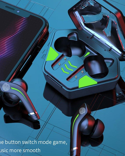 Black Wireless Gaming Bluetooth Earphones - Md168 Tws-1915196814827589634