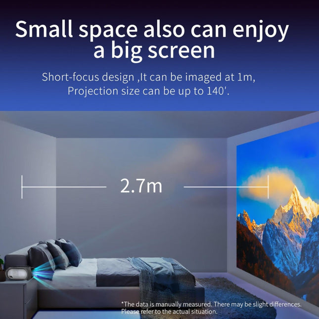 720P Home Theater Projector - 200 Ansi Lumens - Silver Grey-1915196653896339462