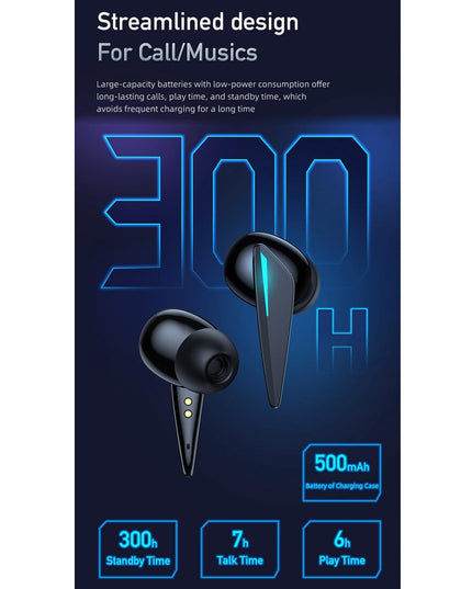 Wireless Gaming Earphones - T23 Tws - Black-1915196823417524229