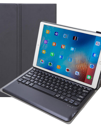 Detachable Bluetooth Keyboard Leather Case For Ipad Pro 12.9 With Tpu Bracket - Black-1915197140410437632