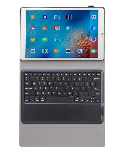 Detachable Bluetooth Keyboard Leather Case For Ipad Pro 12.9 With Tpu Bracket - Black-1915197140410437635