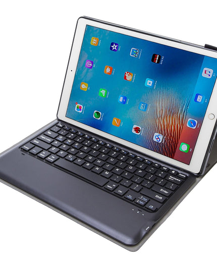 Detachable Bluetooth Keyboard Leather Case For Ipad Pro 12.9 With Tpu Bracket - Black-1915197140410437637