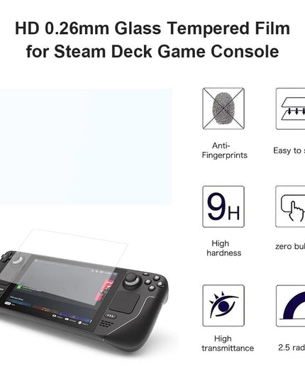 9H Tempered Glass Film For Steam Deck Console - 0.26Mm-1915198291658805251