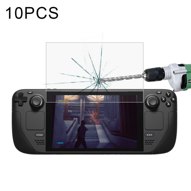 10-Pack Tempered Glass Film For Steam Deck Console - 0.26Mm 9H 2.5D-1915198314035417088