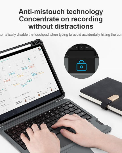 Bluetooth Touch Keyboard Smart Tablet Case For Ipad Air 10.9 / 4 / 5 / Pro 11 2020-2022 In Black-1915196835400650761