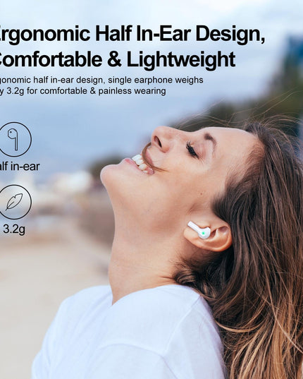 True Wireless Bluetooth Earphones With Dual-Mic - Black-1915196884809551877